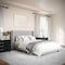 Martha Stewart Kay Full Upholstered Platform Bed w/Channel Stitched Wingback Headboard/Cushioned Siderails, Gray TW-3WDB03B-F-GY-MS - alternate 7